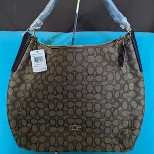 Coach Signature Brown Shoulder Bag